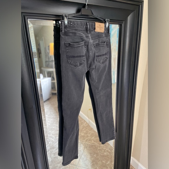 Abercrombie Kids Black‎ Denim Jeans Size 13/14 Slim - Picture 6 of 7
